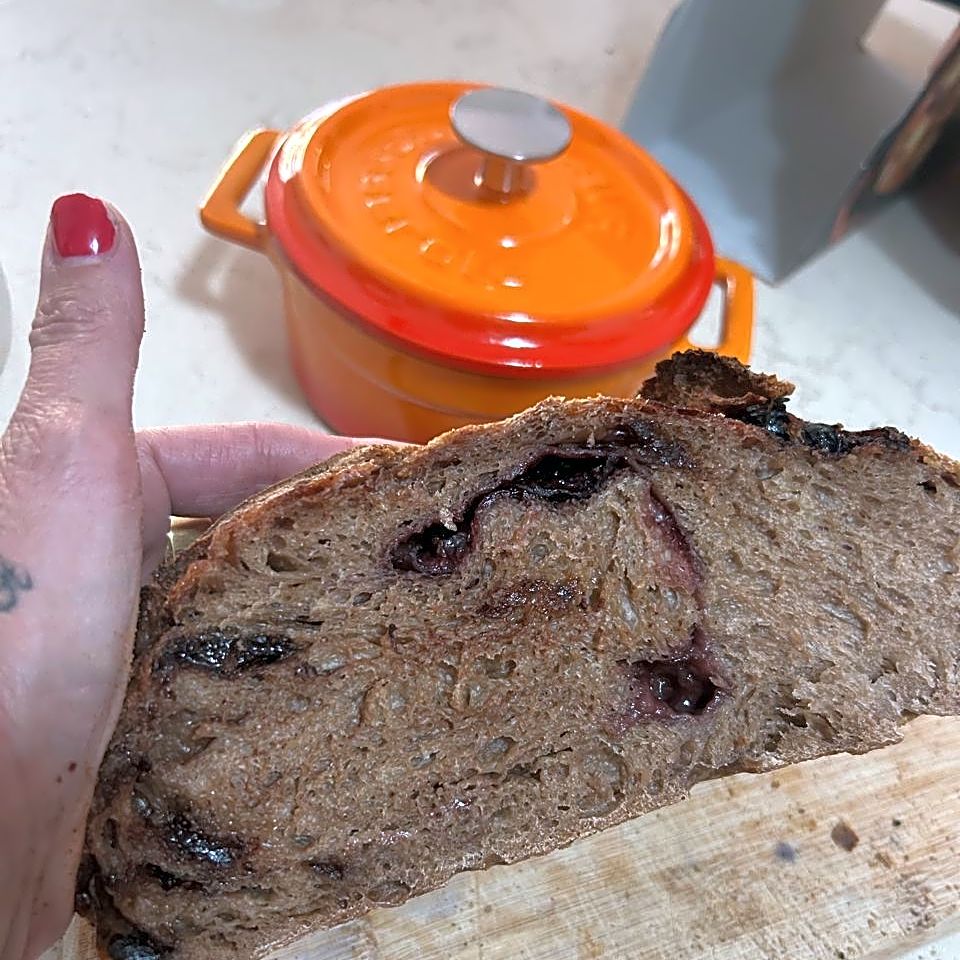Bluberry Marble Sourdough Loaf