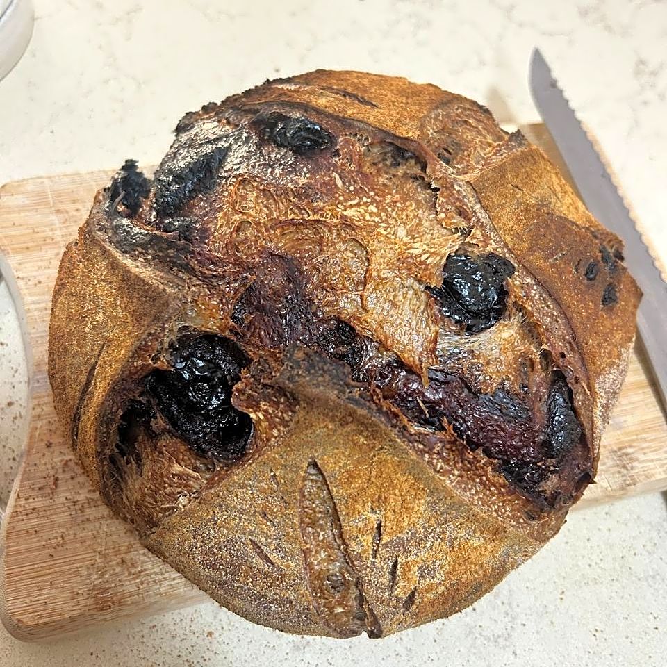 Bluberry Marble Sourdough Loaf