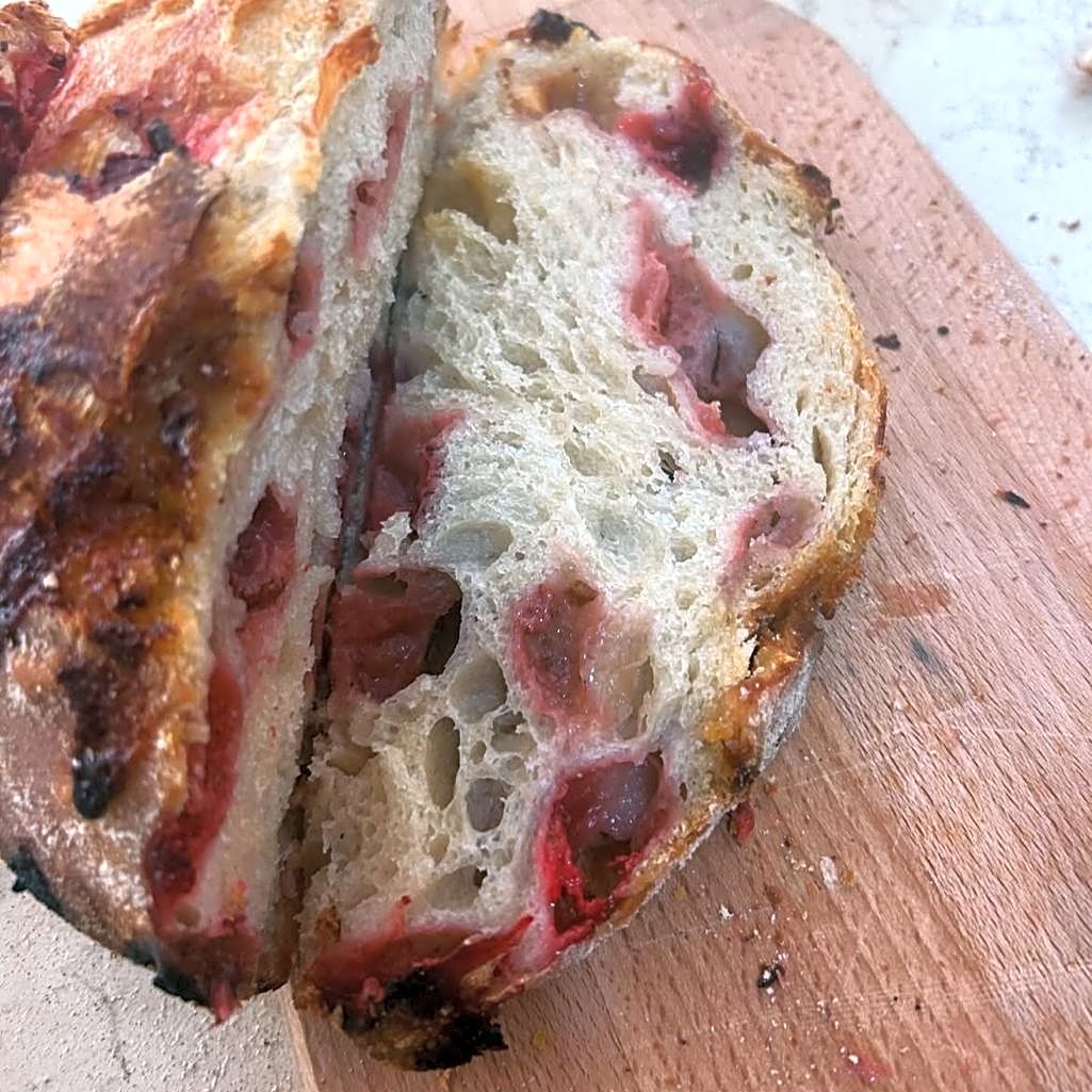 Bluberry Marble Sourdough Loaf