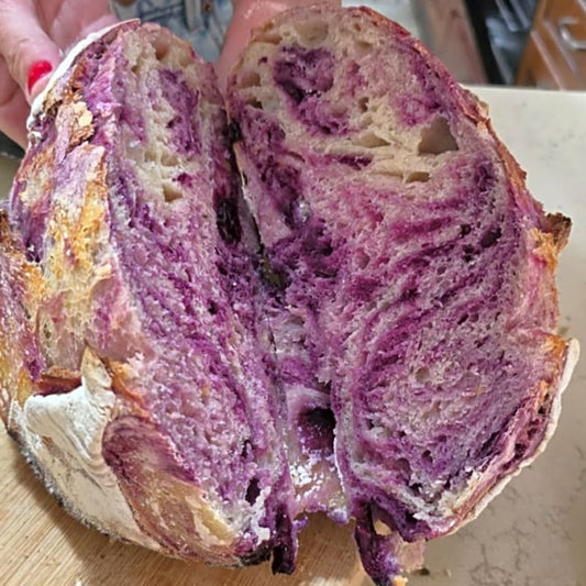 Bluberry Marble Sourdough Loaf
