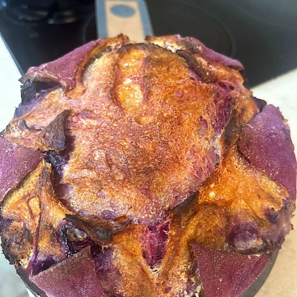 Bluberry Marble Sourdough Loaf